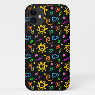 Bunter Entwurf des Hintergrundes für Kinder Case-Mate iPhone Hülle