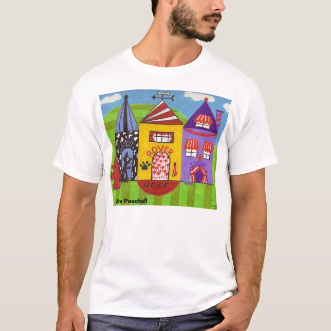 Bunter Entwurf für Tierliebhaber T-Shirt (Vorderseite)