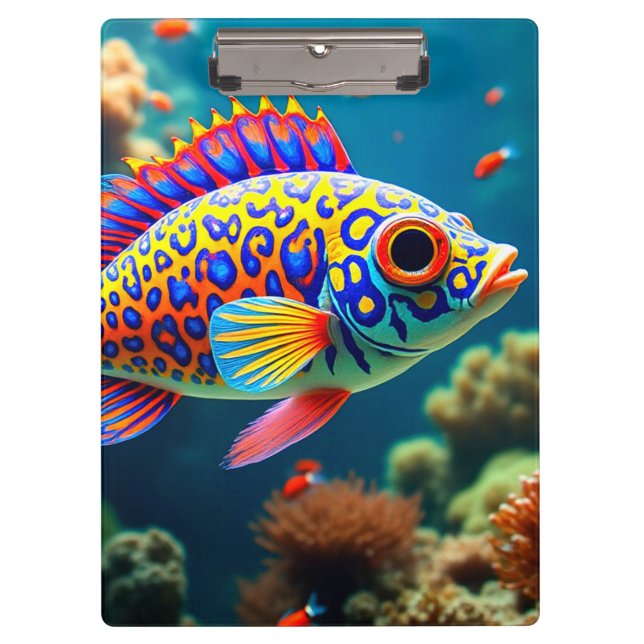 Bunter Fisch Klemmbrett (Vorderseite)