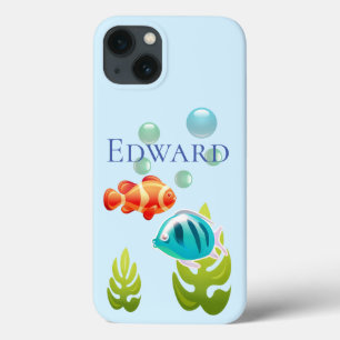 Bunter Fisch mit Bläschen und Algen Case-Mate iPhone Hülle