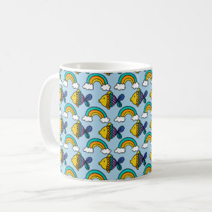 Bunter Fisch und Regenbogen-Mug Kaffeetasse