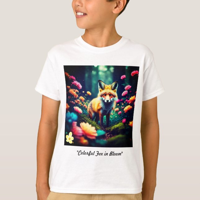 "Bunter Fuchs im Blut" T-Shirt (Vorderseite)
