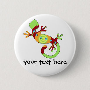 Bunter Fun Gecko Lizard Button