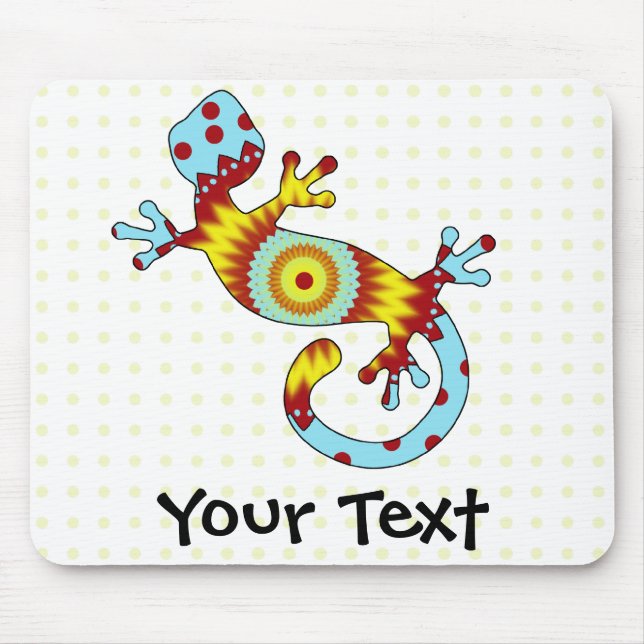 Bunter Fun Gecko Lizard Mousepad (Vorne)
