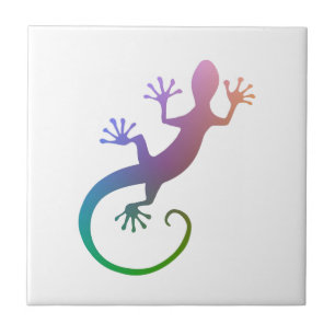 Bunter Gecko Fliese