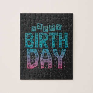 bunter glücklicher Geburtstag für alle
