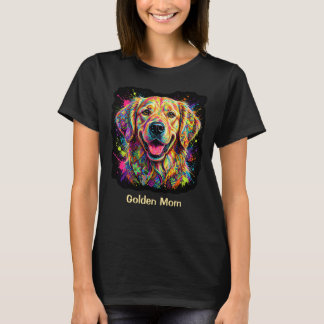 Bunter Golden Retriever Hund T-Shirt