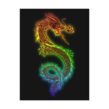 Bunter heftiger Drache