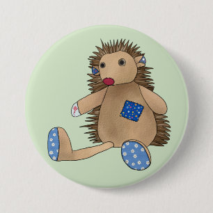 Bunter Igel Button