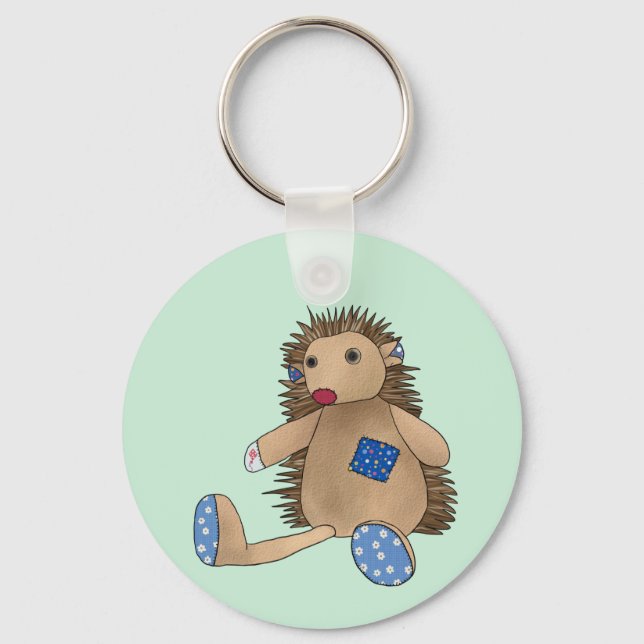 Bunter Igel Schlüsselanhänger (Vorderseite)