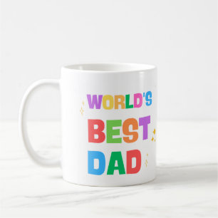 Bunter Kaffee-Mum für den besten Papa der Welt Kaffeetasse