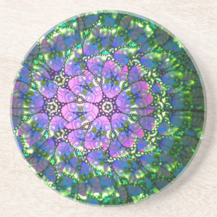 Bunter Kaleidoskop-Untersetzer #2 Sandstein Untersetzer