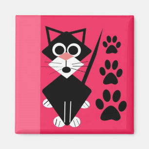 Bunter Katzen-Magnet Magnet