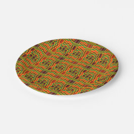 Bunter Kente PapierTeller