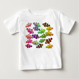 Bunter kleiner Clownfish Säuglings-T - Shirt