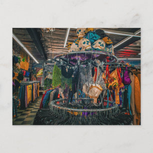 Bunter Kostümshop  Postkarte