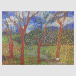 Bunter Krepppapierbaum Seidenpapier