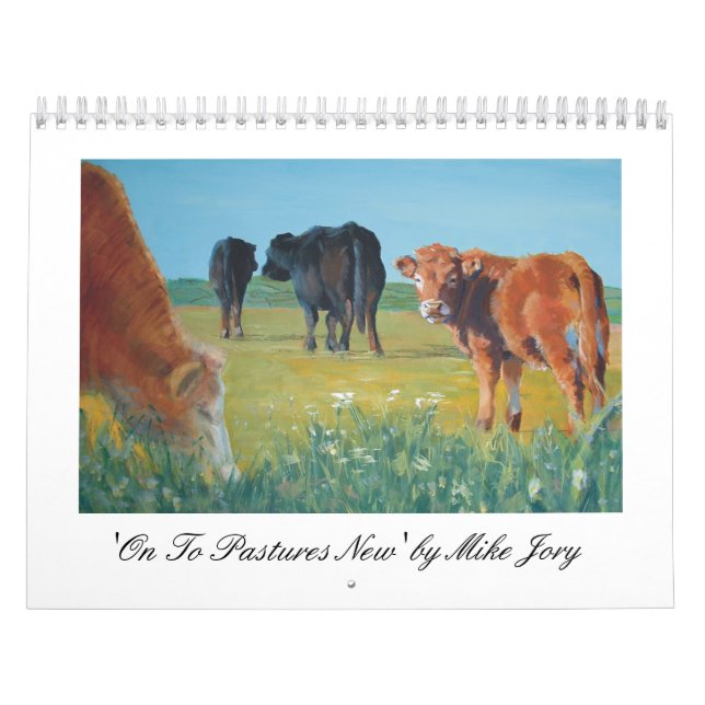 Bunter Kuh-Malerei-Kalender Kalender (Titelbild)