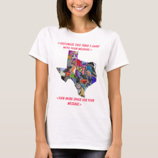 Bunter kundengerechter T - Shirt Texas - besonders