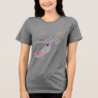 Bunter Lebensachterbahn Tri-Blend Shirt