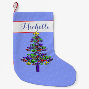 Bunter Lilien-Weihnachtsbaum Kleiner Weihnachtsstrumpf