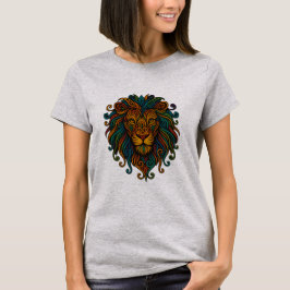 Bunter Löwe T-Shirt