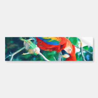 Bunter Macaw Autoaufkleber