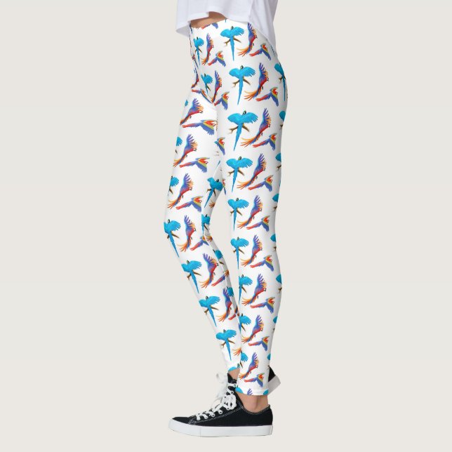 Bunter Macaw plappert Leggings nach (Links)