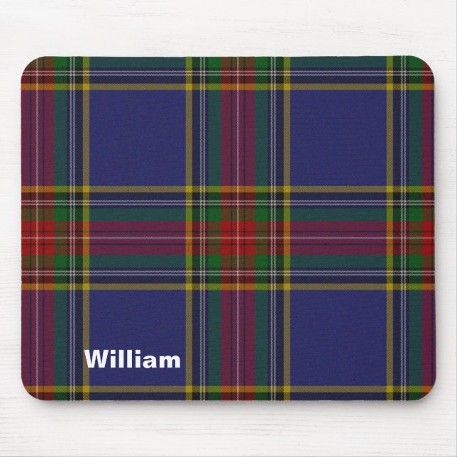 Bunter MacbethTartan kariertes Mousepad (Vorne)
