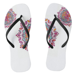 Bunter Mandala drehen Reinfälle um Flip Flops