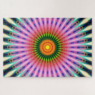 Bunter Mandala-Tunnel