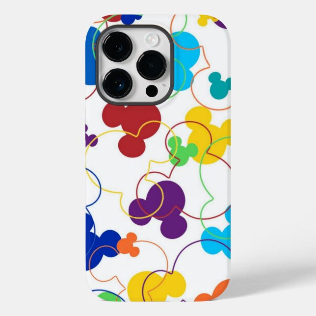 Bunter Mickey Maus  Case-Mate iPhone 14 Pro Hülle (Rückseite)