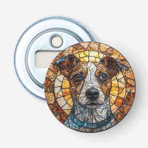 Bunter Mosaik Jack Russell Terrier Hund Flaschenöffner