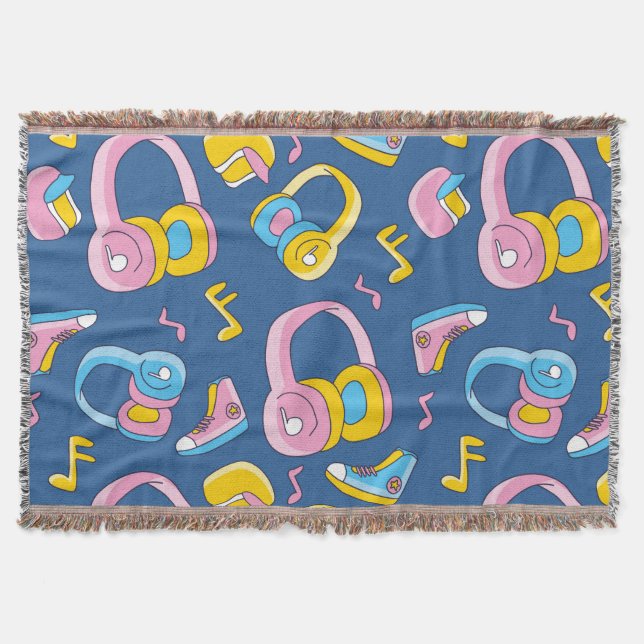 Bunter Musikmix in Rosa, Blau, Gelb Decke (Vorderseite)