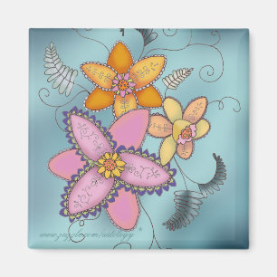 Bunter Narzissen-Magnet Magnet