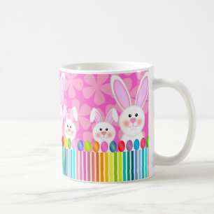 Bunter Osterhase und Ei-Tasse Kaffeetasse