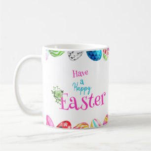 Bunter Osterhasen Ostereier Becher Kaffeetasse
