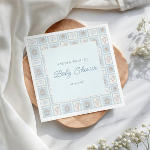 Bunter Ozean Wir sehen uns bald Baby Ozean Stempel Serviette