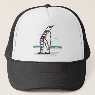 Bunter Pinguin Truckerkappe
