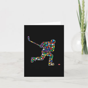 Bunter Polka Dot Hockey Internationaler Dotday Karte