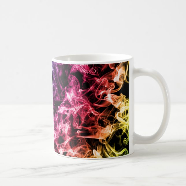 Bunter Rauchentwurf Kaffeetasse (Rechts)