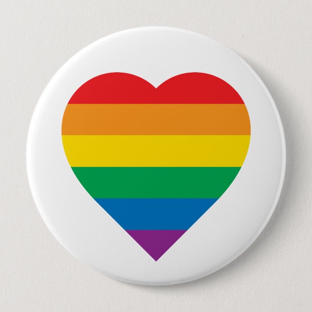 Bunter Regenbogen-Entwurf des Stolz-| Button (Vorderseite)