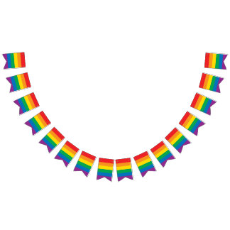 Bunter Regenbogen-Entwurf des Stolz-| Wimpelkette