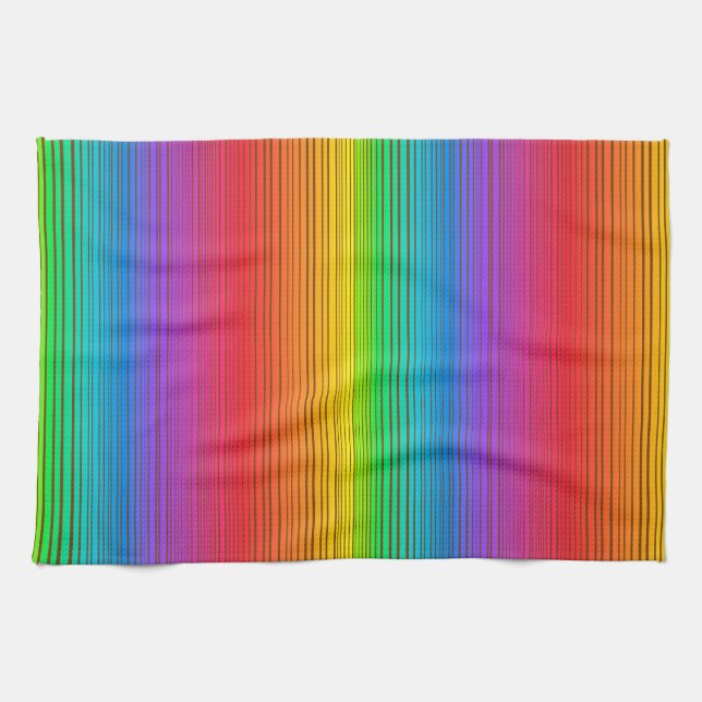 Bunter Regenbogen-Hintergrund Küchentuch (Horizontal)