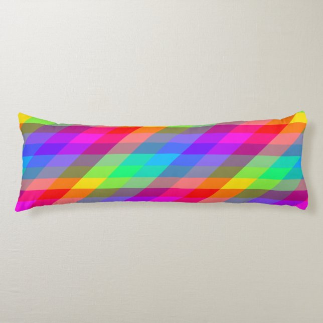 Bunter Regenbogen-Spektralprismen Seitenschläferkissen (Vorderseite)