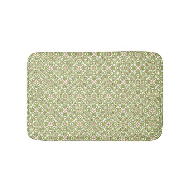 Bunter Retro Musterhintergrund 2 Badematte (Vorderseite)
