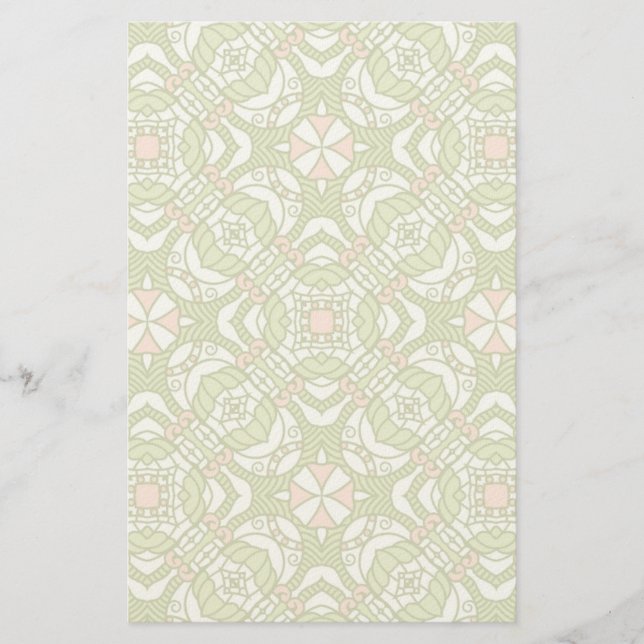 Bunter Retro Musterhintergrund 2 Briefpapier (Vorderseite)