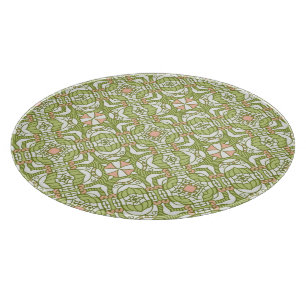 Bunter Retro Musterhintergrund 2 Schneidebrett