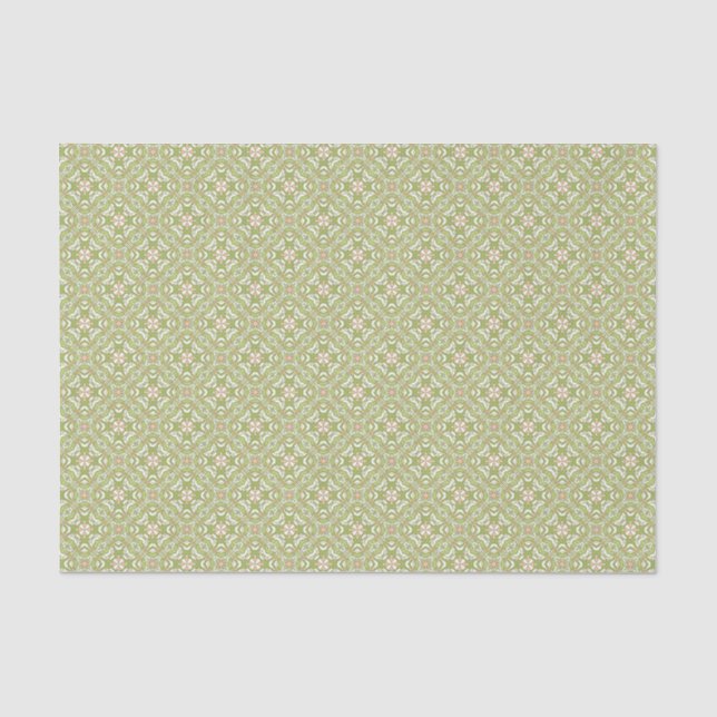 Bunter Retro Musterhintergrund 2 Seidenpapier (Vorderseite)