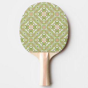 Bunter Retro Musterhintergrund 2 Tischtennis Schläger